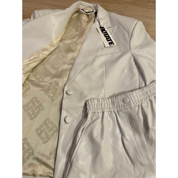 ROTATE Birger Christensen Embossed Catherine Blazer & Belina Shorts SET - Picture 14 of 15